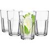Glasmark KROSNO 1992 Glasmark KROSNO, 270 ml, set di 4, bicchieri da long drink, bicchieri da bere, bicchieri da highball, bicchieri da acqua, cocktail, bicchieri da Caipirinha, perfetti per la casa, ristoranti e feste, set di bicchieri