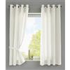 Gardinenbox Berlino 20405N2 - Set di 2 tende con occhielli, 175 x 140 cm (altezza x larghezza), in microfibra, opache, colore: panna
