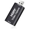 ZUOQIANG Scheda di Acquisizione Video, USB 2.0 Scheda Acquisizione Video HDMI, 4K Capture Card, 1080P Video Capture HDMI Adatto per Giochi Streaming Insegnamento Videoconferenze Live Streaming