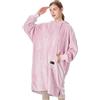 Catalonia Classy vestaglia donna invernale, felpa coperta indossabile, felpa calda, felpa vestito di pile, coperta con maniche cappuccio