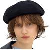 UNDERCONTROL Bio Cotone Lavato Classico Castro Regolabile Elegante Pittore Berretto Unisex Cappello da Caccia Made in Korea 5 Colore, Nero, Medium-Large