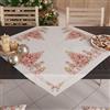 PETTI Artigiani Italiani - Centrotavola Natalizio, Centrotavola da Tavolo Cucina Natalizio, Runner Centrotavola 90x90 cm, Centrotavola Schiaccianoci Rosa, 100% Made in Italy