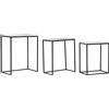 DKD Home Decor Set di 3 tavolini, standard