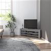 Hanah Home Supporto per TV, melammina, Grigio, Taglia Unica