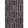 Bakero Metro Dark Blue/Camel 122 x 183 cm