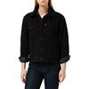 Levi's Ex-Bf Sherpa Trucker, Giacca In Jeans Donna, Nero (Forever Black 0015), XX-Small