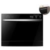 ksamwjf Lavastoviglie da Tavolo, Pannello di Controllo, 6 Set di Posate Lavastoviglie Freestanding, 5 Programmi, Lavastoviglie da Incasso a Pulizia Rapida per Cucina