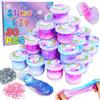 Dazhtu Slime per Bambini, confezione da 30 bomboniere per tazze di slime Fluffy Butter Slime Set Galaxy Slime Party Favours, Giocattolo Ragazza 6 7 8 9 Anni Compleanno Regalo di Natale di Halloween