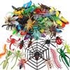 DOITEM Set di 62 giocattoli realistici per insetti, in plastica, per l'educazione dei bambini, per Halloween e feste di compleanno