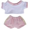 niannyyhouse Bambola di peluche, 10 cm, 15 cm, 20 cm, vestiti a contrasto, t-shirt e pantaloni, set di abbigliamento sportivo, morbido peluche imbottito (A5, 20 cm)