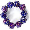 SmartDealsPro Confezione da 10 dadi poliedrici D20 a 20 facce per giochi da tavolo DND RPG MTG (colore 7)