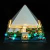 BrickBling Kit di illuminazione a LED per Piramide di Cheops, set fai da te per Lego Architecture Great Pyramid of Giza 21058