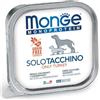 Generico Scatolette Monge cibo umido per cani - 24 vaschette da 150 grammi l'una. CONFEZIONE RISPARMIO (Tacchino)