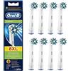 ORAL-B Confezione da 8 testine di ricambio per spazzolini CrossAction