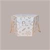 Lucgel Scatola per Confezioni Regalo Porta Panettone Alto in Carta Grafica White Segreto con Cordini 210x210H210mm - 5 pezzi -