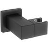 Fortis Scala supporto doccetta mobile, metallo, squadrato, 5318501BB, Universal nero spazzolato [Rubinetteria Bagno > Doccette / Supporti]