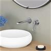 Fortis natura rubinetto lavabo a parete, SET incluso corpo incasso,, 9520800PC, Natura cromo [Rubinetteria Bagno > Rubinetteria Lavabo]