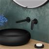 Fortis natura rubinetto lavabo a parete, SET incluso corpo incasso,, 9520800MB, Natura nero opaco [Rubinetteria Bagno > Rubinetteria Lavabo]