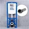 neeos VWTB elemento WC, autoportante con piastre base grandi e gomito di scarico in PVC A: 112 cm, 90724K+58961, VWTB; SP30 [Elementi ad Incasso > Elementi Incasso Freestanding per WC]