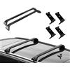 NORDRIVE Barre portatutto per Fiat Panda (312/319) dal 02/2012 dotate di Serratura antifurto - Portapacchi Snap Steel in Acciaio Nero