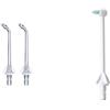 Panasonic Ugelli di ricambio WEW0984 per doccia orale & WEW0983X503 Beccuccio di Ricambio per Irrigatore Orale Panasonic EW1511W503, Confezione da 2 Pezzi, Trasparente