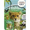 Panini Monde des Animaux-Les Records Album + 4 tasche, 004625SPCFGD