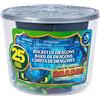 Dragons, Il Mondo Nascosto, Secchiello con Draghi e Vichinghi, 25 Personaggi da Collezionare, Alti 4 Cm, dai 4 Anni In Su