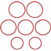 VGOL 7 anelli di copertura per bocchetta dell'aria condizionata dell'auto compatibile con Mercedes Benz Classe C 2015 W205 C180 C200 X253 C250 C300 C350 C400 rosso