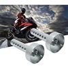 TOTMOX Silenziatore di scarico universale per moto DB Killer 60 mm - argento