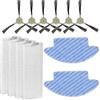 BRUVISH (12 pezzi) Parti di ricambio compatibili con Lefant M210B M213S M210S M210 M213, OKP Life K2 K3 K3A K4 K5, accessori per aspirapolvere robot, 2 panni per scopa, 4 filtri HEPA, 6 spazzole laterali