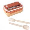 XINYOUZEFA Porta Pranzo, Lunch Box, Schiscetta Pranzo, 1100 ml, con Manici e Posate Incluse per Alimenti, Schiscetta Contenitore Pranzo per Microonde Lavoro Picnic Ufficio(B)