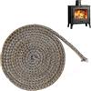 SIGANDG Guarnizione per Camino, Guarnizione stufa a legna, Corda ermetico autoadesivo per stufa, caminetti, porta del forno, forni, caldaie, Striscia sigillante resistente al calore (3mm x 10mm x 2m)