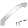 SYZOW 6 maniglie per mobili cromate lucide, 224 mm, distanza tra i fori, maniglie per armadi da cucina, maniglie per cassetti