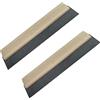 AERZETIX - Set di 2 - Spatola per fughe raschietto per piastrelle in gomma - 300mm - cazzuole per fughe - manico in legno - utensile per terracotta - C50039