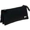 Grafoplás 37545410, astuccio per la scuola triplo, colore nero, 23,5 x 12 x 14 cm, Bits & Bobs
