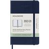 Moleskine - Agenda Settimanale 18-Mesi, Agenda Settimanale 2022/2023, Agenda Settimanale con Copertina Rigida e Chiusura Elastica, Formato Pocket 9 x 14 cm, Colore Blu Zaffiro