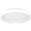 Eglo Loretello Plafoniera a LED, quadrata, lampada da ufficio, dimmerabile con telecomando, metallo e plastica, bianca, luce bianca calda e fredda, 35 x 35 cm