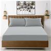 Super Dreamer Lenzuolo con angoli per letto singolo, grigio, tinta unita in microfibra (11796015)