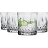 Glasmark KROSNO 1992 Glasmark Krosno Set di bicchieri da whisky Whisky Rum Gin Bourbon Bicchiere da cocktail Bicchieri da regalo Set regalo Regalo di compleanno per uomo Amanti del whisky Accessori per alcol Grigio 4 x 280 ML