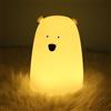 LOVERUIS Luce Notturna LED per Bambini, Luce Notturna per Bambini, Luce Notturna per Neonati, Luce Notturna per Bambine, Orso Bianco, Luce Notturna Animale, Luce Notturna USB Ricaricabile, 7 Colori