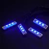 BrickBling 4 luci LED bianche 1x4/blu in una fila (quattro in un downlights), alimentate tramite USB, 100% compatibili con i mattoncini Lego