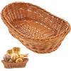 Juwacoo Cestino Ovale in Rattan Tessuto per Pane, Cestini Pane Cestini in Vimini, Cesto Porta, Cestino Lievitazione Pane, Cestino per la Conservazione Della Frutta Cestello di Fermentazione