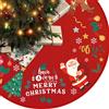 MUXIWOM Gonne Albero di Natale 120cm Rotondo Tappeto Sotto Albero di Natale Copri Base per Decorazioni per Feste Natalizie(C)