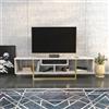 Hanah Home Supporto per TV, melammina, Oro Bianco, Taglia Unica
