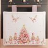 PETTI Artigiani Italiani - Copriforno Natalizio, Copriforno Cucina Natalizio, Copri Forno 40x50 cm, Copriforno Schiaccianoci Rosa, 100% Made in Italy