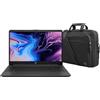 HP Pc portatile notebook, Cpu Intel i3 1215u, 16 Gb ram, Full HD 15,6, SSD Nvme da 256 Gb + SSD da 500Gb, webcam, Windows 11 Pro, pronto all'uso, garanzia Italia Borsa