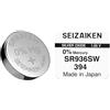 Seizaiken 10 pile a bottone originali SEIZAIKEN 394, SR936SW, 1,55 V, batterie per orologio, ossido d'argento, 0% mercurio, 100% Made in Japan