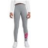 Nike DA1130-091 G NSW AIR FAVORITES LGGNG Leggings Bambina carbon heather/(fireberry) XS