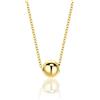 OROVI Collana Donna Oro Giallo 9KT Collana con Ciondolo Sfera 40 cm, estendibile fino a 42 cm, Made in Italy, gioiello anallergico confezionato in un elegante astuccio portagioie
