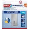 tesa Powerstrips Waterproof Hooks L metal rectangular